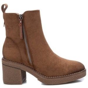 Refreshvoor vrouwen. 17098903-CAMEL 170989 bruine enkellaarsjes -hoogte hak: 7cm- (41), 5 tot 8 cm, Ritssluiting, Casual