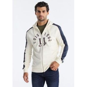 Lois Jeansvoor mannen. 166183481 Anijs beige sweatshirt (S), Casual, Katoen