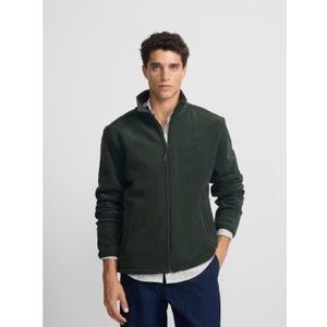 Silbonvoor mannen. 133704 Klassiek fleece groen (S), Casual, Polyester