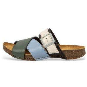 Art - Multi Foliage-Cloud - Leren Sandalen - Veelkleurig - Plat