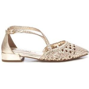 Carmela - Ballerina - Goudkleurig - Leer - Gesp Sluiting