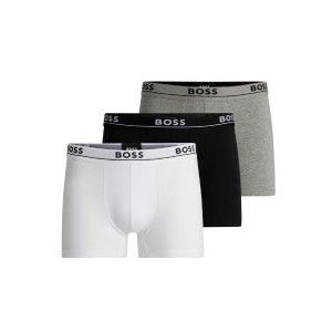 BOSSvoor mannen. 50495237 Set van 3 boxershorts Spirit wit, zwart, grijs (L), Homewear, Katoen