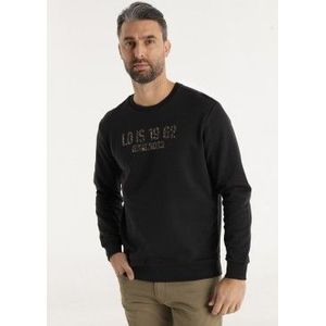 Lois Jeansvoor mannen. 166122824 Jaymi Mecca sweatshirt zwart (XS), Casual, Katoen