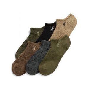 Polo Ralph Lauren - Set van 6 Paar - Veelkleurige Enkelsokken - Katoen