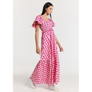 Bohojurk - Vichyprint - Honingraatontwerp - 100% Katoen