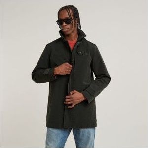 G-Starvoor mannen. D25378-C408-G766 Garber trenchcoat zwart (L), Casual, Gerecycled polyester, Duurzaam
