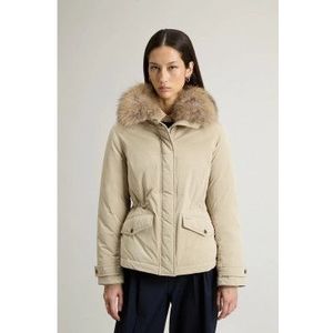 Woolrichvoor vrouwen. CFWWOU2043FRUT5092 Geperforeerd poly Grace-jasje beige (L), Casual, Polyester, Polyamide