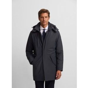 Silbonvoor mannen. 133671 Technische parka licht marine (S), Casual, Polyamide, Marineblauw