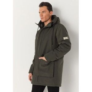 Lois Jeansvoor mannen. 187923394 Groene waterdichte parka (S), Casual, Polyester, Lange mouwen
