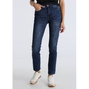Lois Jeansvoor vrouwen. 201112640 Jeans Pushy Cambell blauw (25), Casual, Katoen, Denim