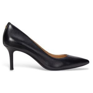 Lauren Ralph Laurenvoor vrouwen. 802972023001 Leren Lanette schoenen zwart (38), Leer, 5 tot 8 cm, Geen, Casual, Feest, Klassiek