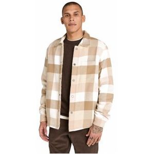 Timberlandvoor mannen. TB0A44KBEHI1 Overshirt met beige pluizige voering (M), Casual, Katoen
