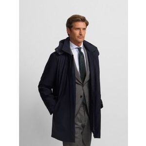 Silbonvoor mannen. 133670 Tailoring technische parka marine (S), Casual, Polyamide, Marineblauw