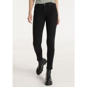 Lois Jeansvoor vrouwen. 201112406 Jeans Pushy Aby zwart (25), Casual, Katoen