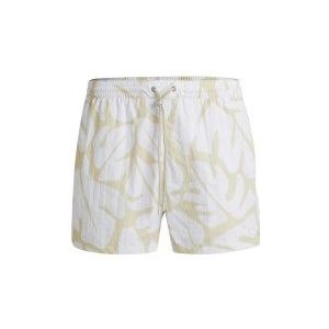 BOSSvoor mannen. 50515729 Bari zwempak wit (M), Strandkleding, Polyamide