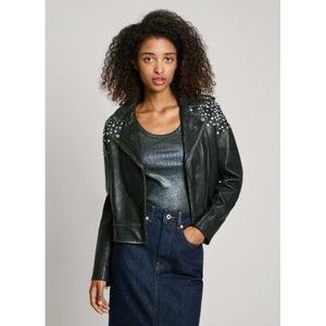 Pepe Jeansvoor vrouwen. PL402523 Fantasy jas zwart (M), Casual, Leer