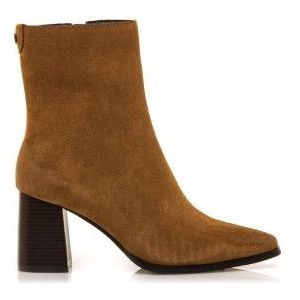 Mustangvoor vrouwen. 55474 Meghan Leren Enkellaarsjes beige (36), Leer, Bruin, 3 tot 5 cm, Ritssluiting, Casual, Feest, Klassiek