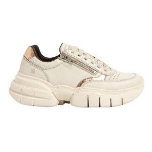Artvoor vrouwen. 1163311W6003_0MU Leren sneakers 1633 Athene beige (36), Leer, Plat, 1 tot 3 cm, Casual