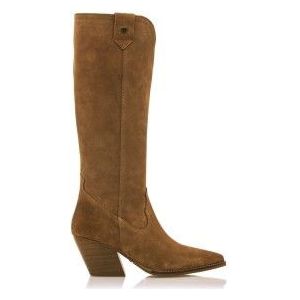 MTNGvoor vrouwen. 59638 Bruine Missouri lederen laarzen -Helphoogte 5cm (39), Leer, 5 tot 8 cm, Ritssluiting, Casual