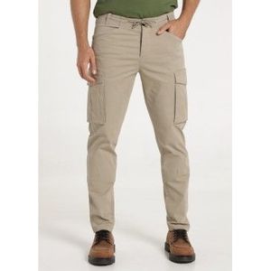 Victorio & Lucchino, V&Lvoor mannen. 600327276 Cargo Slim Broek Medium Tekening Bruin (30), Casual, Katoen