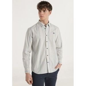 Bendorffvoor mannen. 840925607 Beige Oxford overhemd (S), Casual, Katoen, Lange mouwen