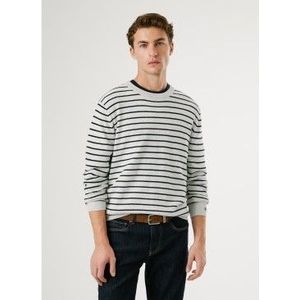 Pepe Jeansvoor mannen. PM7000010 Andre streep trui grijs (M), Casual, Katoen