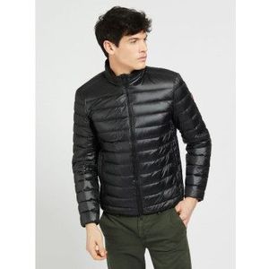 Guessvoor mannen. M1RL47WDQ50 Opvouwbare gewatteerde jas zwart (M), Casual, Polyamide
