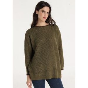 Lois Jeansvoor vrouwen. 453212845 Carlota Taym groene trui (S), Casual, Acryl