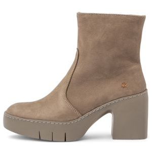 Artvoor vrouwen. 116561220003_020 Leren enkellaarsjes 1656 taupe (36), Leer, 3 tot 5 cm, Ritssluiting, Casual