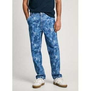 Pepe Jeansvoor mannen. PM207971 Jeans Taper Camouflage blauw (29/32), Casual, Katoen, Denim, Duurzaam