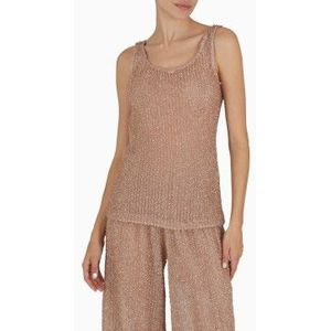 Emporio Armanivoor vrouwen. EW000565_AF12204 Roze tanktop (L), Casual, Polyamide, Mouwloos / spaghettibandjes