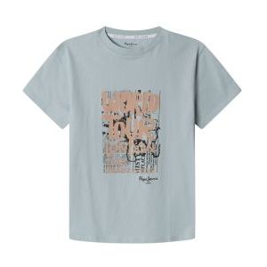 Pepe Jeansvoor jongens. PB503981 Tobiah T-shirt blauw (12años= 152cm), Casual, Katoen, Korte mouwen, kinderkleding