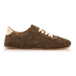 Mustangvoor vrouwen. 60958 Free Mia beige leren sportschoenen (36), Plat, Veters, Casual