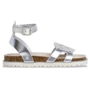Pepe Jeansvoor meisjes. PGS90204 Sandlias Berlijn Sterren zilver (32), Plat, Gesp, Casual, kinderkleding