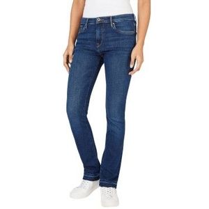 Pepe Jeansvoor vrouwen. PL204589CT5 Blauwe Slanke Jeans (26/32), Casual, Katoen, Denim