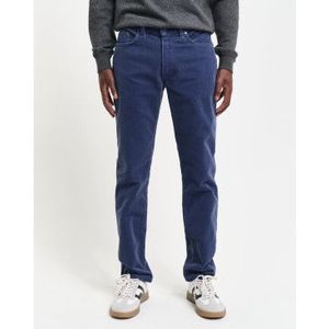 Gantvoor mannen. 1000272 Corduroy Jeans Slim Fit Marine (31/34), Blauw, Casual, Katoen, Denim