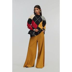 Semicouture - Y5WF01 - Ruitjestrui - Veelkleurig - Casual - Polyester