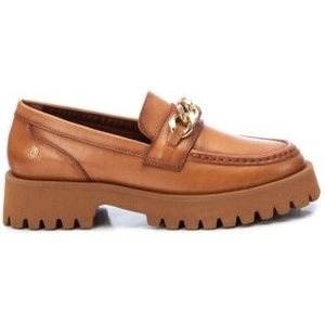 Carmelavoor vrouwen. 16097502-CAMEL Leren mocassins 160975 camel (37), Leer, Bruin, 1 tot 3 cm, Geen, Casual, Klassiek