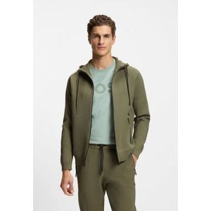 BOSSvoor mannen. 50553760 Jasje groene strepen (M), Casual, Sportief, Meerdere sporten, Polyester