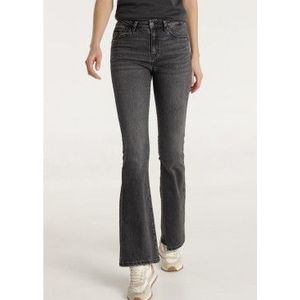 Lois Jeansvoor vrouwen. 207682755 Jeans Pushy Flare grijs (25), Casual, Denim, Polyester