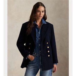 Polo Ralph Laurenvoor vrouwen. 211971388001 Double Breasted Jas marine (40), Casual, Wol, Marineblauw