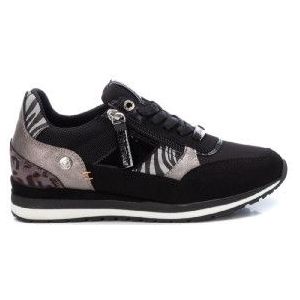 Refreshvoor vrouwen. 17143101-NEGRO Trainers 171431 zwart (38), Plat, Ritssluiting, Casual