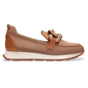 Hispanitasvoor vrouwen. HV254065 Beige Kansas Leren Mocassins (41), Plat, 1 tot 3 cm, Geen, Casual