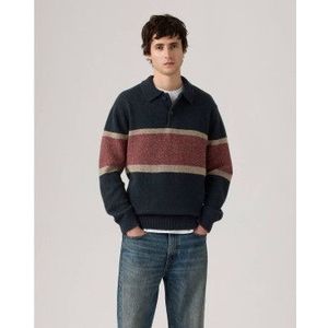 Levi'svoor mannen. 003B9-0001 Redwood Rugby Navy Jersey (XL), Casual, Wol, Marineblauw