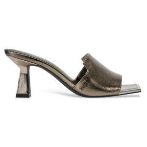 DKNYvoor vrouwen. K3560097 Kailyn sandalen met plooien (40), Zilver, 3 tot 5 cm, Geen, Casual, Feest