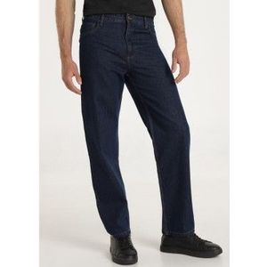 Six Valvesvoor mannen. 500451654 Baggy Relaxed Fit Jeans marine (28), Casual, Katoen, Denim, Marineblauw