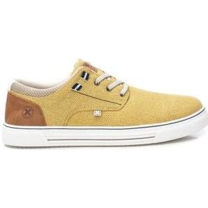 Xtivoor mannen. 14230604-AMARILLO Schoenen 142306 geel (40), Stof, Plat, Veters, Casual