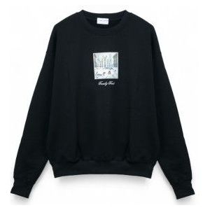 Family Firstvoor mannen. SF2502 Sweater FF40 zwart (S), Casual, Polyester