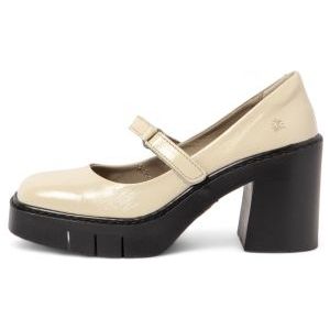 Artvoor vrouwen. 1197712ZZ003_020 1977 Berna beige leren schoenen (41), Leer, 8 tot 10 cm, Klittenband, Casual