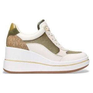 Michael Korsvoor vrouwen. 43F5EMFS5L Emmy beige leren pantoffel (40), Leer, 5 tot 8 cm, Veters, Casual